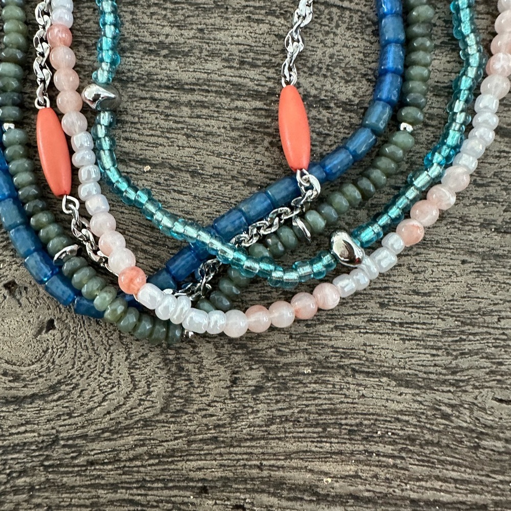 Multicolor Beaded Necklace - Picture 5 of 5